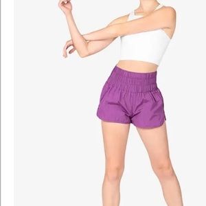 Free People the Way Home Shorts- purple